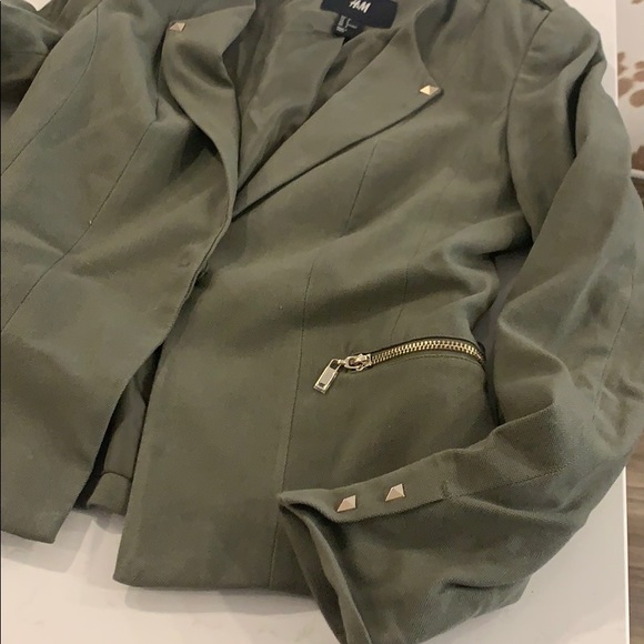 H&M army green blazer - Picture 4 of 4